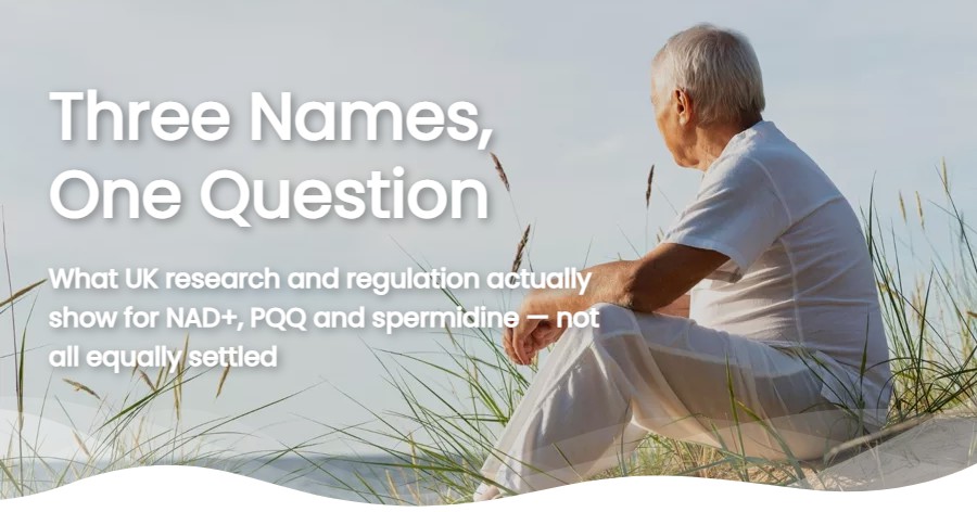 NAD+, PQQ and Spermidine: The New Longevity Supplements Explained