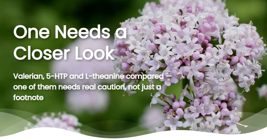 Valerian, 5-HTP and L-Theanine: Natural Calm and Sleep Explained