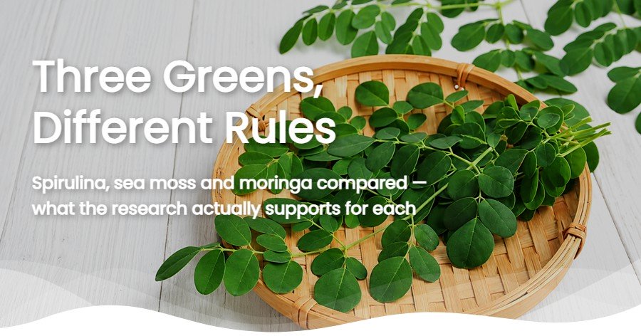 Spirulina, Sea Moss and Moringa: Are Greens Powders Worth It?
