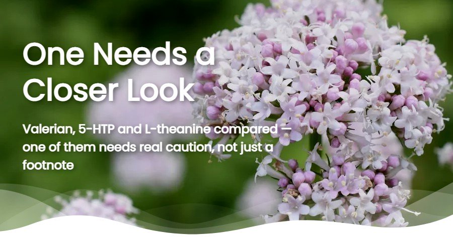 Valerian, 5-HTP and L-Theanine: Natural Calm and Sleep Explained