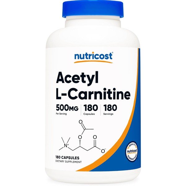 Nutricost Acetyl L-Carnitine 500mg 180 Capsules 1